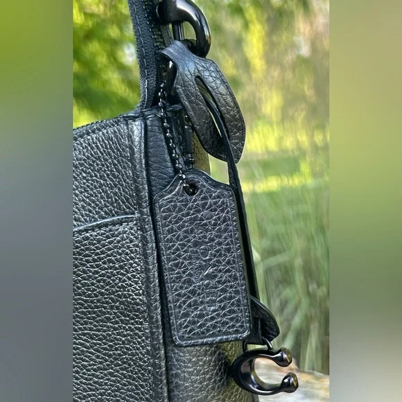 Coach Chaise 19 Crossbody Pewter Metallic Gunmetal EUC - Picture 5 of 17